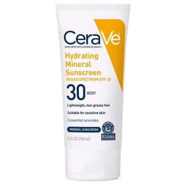 Imagem de Protetor solar CeraVe 100% Mineral spf 30 para corpo 150ml
