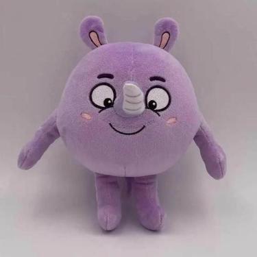 Imagem de Boneca de Pelúcia 24cm - Gato, Rinoceronte e Ouriço - Brinquedo Infant
