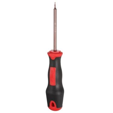 Imagem de HARFINGTON Chave de fenda triangular de 2 mm, chaves de fenda magnéticas, 10 cm, aço de liga S2 tratado termicamente com alça ergonômica para conserto DIY, vermelho e marrom