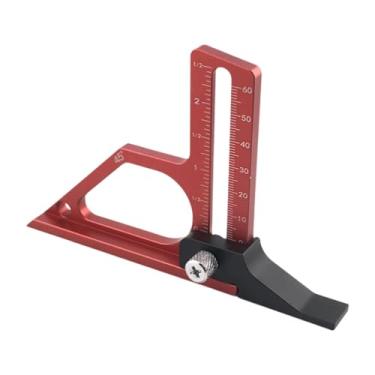 Imagem de KiBcsLic Medidor de altura para marcenaria Medidor de profundidade Régua de altura ajustável Instrumento de medição Ferramenta para marcenaria para mesa de