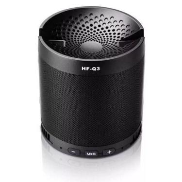 Imagem de Caixa Som Bluetooth Q3 Usb Sd Aux Suporte Para Celular Preto