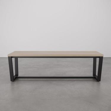 Imagem de Banco 3 Lugares 150Cm Estilo Industrial Concept Acácia/Preto