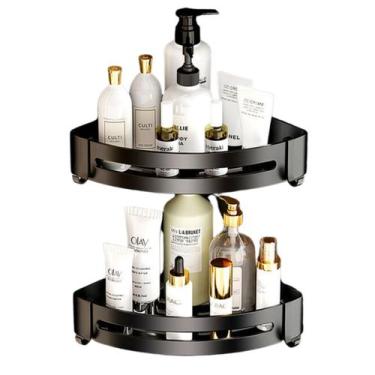 Imagem de 2 Suporte Cantoneira Banheiro Aço Inoxidavel Porta Shampoo - JL ACESSÓ