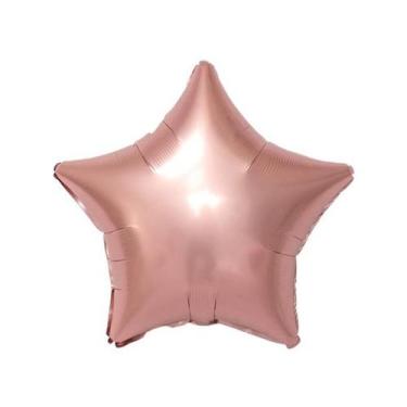 Imagem de Balão de Festa Metalizado 20" 50cm - Estrela Rose Gold - 01 Unidade - 