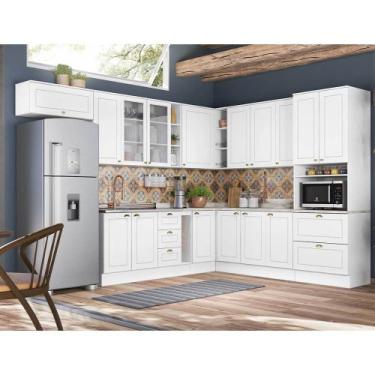 Imagem de Cozinha Modulada de Canto 11 peças 16 Portas 5 Gavetas Americana Henn 