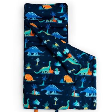 Imagem de david's kids Conjunto de tapete de cochilo infantil com travesseiro removível, bolsas de dormir ultra macias para meninos, perfeito para pré-escola, creche, sacos de dormir infantis com design