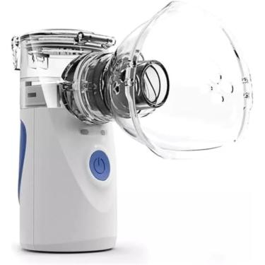 Imagem de Nebulizador Inalador Ultrassonico Sem Fio Recarregavel USB Compacto Portatil Silencioso Criança Adulto Mesh Mini Ultrassom Infantil