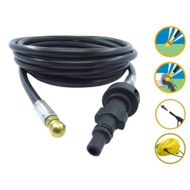 Imagem de Mangueira Desentupidora 15m Lavor Bella Lavadora Pressão - COMPATÍVEL 