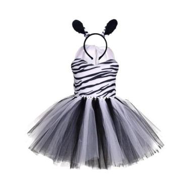Imagem de Traje de Halloween Infantil Cosplay Animal - Girafa, Vaca, Tigre, Leop