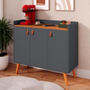 Imagem de Aparador Sala Cantinho Café 3 Portas Hall de entrada Lara - Diversas C