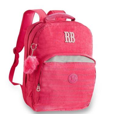 Imagem de Mochila Escolar Menina Com Pompom Infantil Rosa