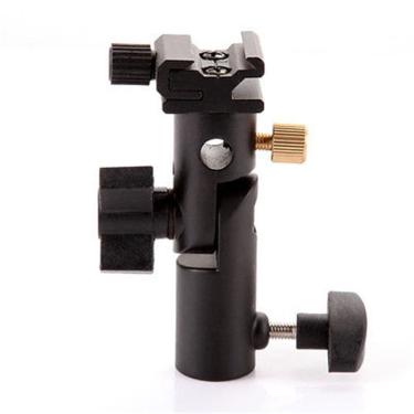 Imagem de Suporte Para Flash Sombrinha Hotshoe Cabeça Tripé Tipo E