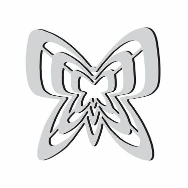 Imagem de Gabarito Borboleta Patchwork Fuxico Régua Molde Acrilico