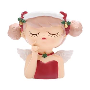 Imagem de MotiveTech Vaso de flores pequeno e fofo para cabeça, vaso de mesa nórdico, de rosto de para quarto, plantas internas e externas, decoração de hotel, C