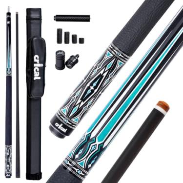 Imagem de CRICAL Taco de sinuca de fibra de carbono Série CXD Bastões de sinuca profissionais para adultos Tacos de bilhar de nível de torneio de taco de sinuca de baixa deflexão com ponta de 12,5 mm (preciso