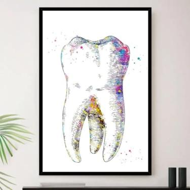 Imagem de Genérico, Quadro Dente Dentista Odontologia Decorativo A3 35x45cm