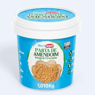 Imagem de Manicrem Pasta De Amendoim Integral Crocante 100% Amendoim - 1kg