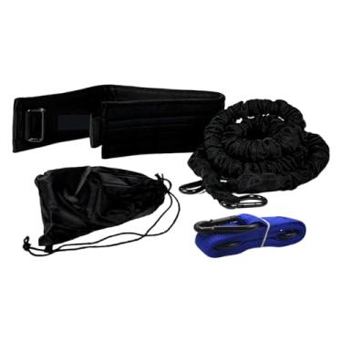 Imagem de menolana Kit de faixa de treinamento de força rotativo 360° com cinto profissional com bolsa de transporte multifuncional com força de tração de 100 libras