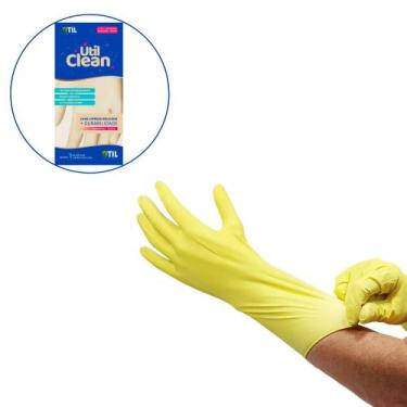 Imagem de Luva Limpeza Delicada Impermeavel Cozinha Banheiro Útil Clean