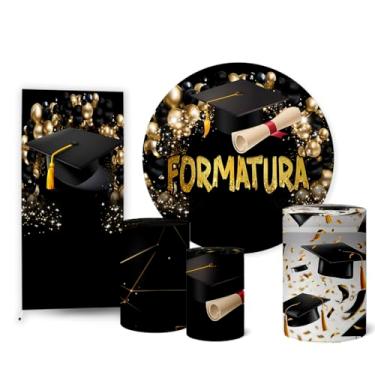 Imagem de Trio Capas Cilindro + Painel Sublimado + Painel Lateral Formatura (K2FOR0005)