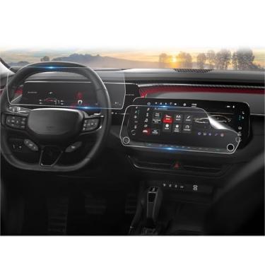 Imagem de CDEFG (4 peças para Dodge Charger Daytona 2024 2025 2026, protetor de tela, tela sensível ao toque de 12,3 polegadas e instrumento de 12,3 polegadas, carregador Daytona (R/T, pacote Scat) Acessórios