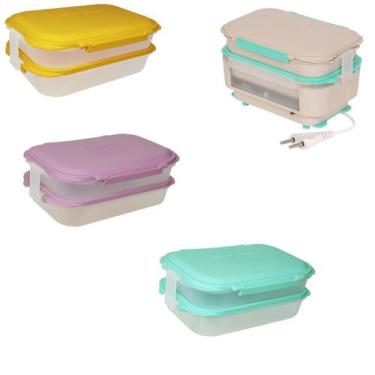 Imagem de Conjunto Marmiteira Elétrica Light + 3 Potes Coloridos - Izumi