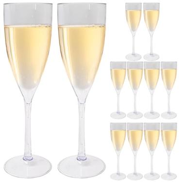 Imagem de Kit Taças de Champanhe Espumante em Acrílico Premium Transparente 180ml (12)