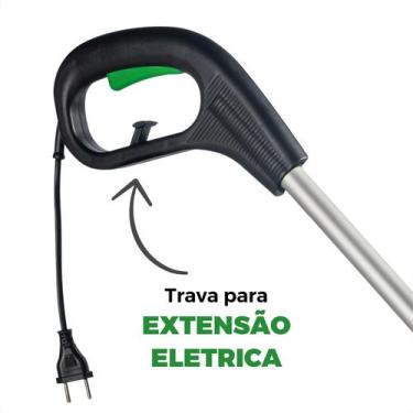 Imagem de Máquina Cortar Grama Aparador Cortador Elétrico Capinadeira Roçadeira 