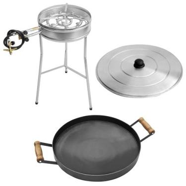 Imagem de Kit Fogareiro Duplo 110.1 Disco Arado 43cm 051 E Tampa 160.2 - Papalég