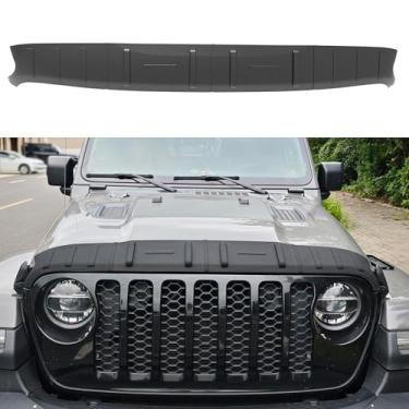 Imagem de TIEZFUL Defletor de capô adequado para Jeep Wrangler JL 2018-2026 e Gladiator JT 2020-2026 Acessórios Protetor de capô Defletores de Bug Escudo de Capô TPE Defletores de Insetos de Perfil Baixo Apto