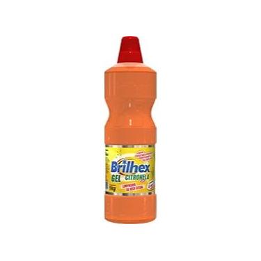 Imagem de Brilhex Limpador Gel Citronela, Multiuso, Laranja, 1L