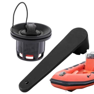 Imagem de Torneira de ar para barco de caiaque | Plugues infláveis de ar de barco, peças de reposição de vedação dupla resistentes ao desgaste para jangada de caiaque, acessórios de bote