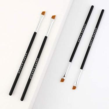 Imagem de 1 pincel de sobrancelha de ângulo único/pincel de pó de sobrancelha, adequado para ocultar e misturar.