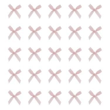 Imagem de SOWAKA 50 peças laço de fita 3,5 x 3 cm lindo enfeite de laço vintage forrado para artesanato faça você mesmo, roupas de costura, grampos de cabelo, prendedores de cabelo, laços, decoração, festas