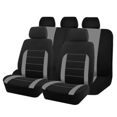 Imagem de AUTOKING Conjunto completo de capas de assento de carro, tamanho universal, adequado para a maioria dos carros, SUV, caminhões, sedãs e vans, compatíveis com airbag, capas de assento de tecido de