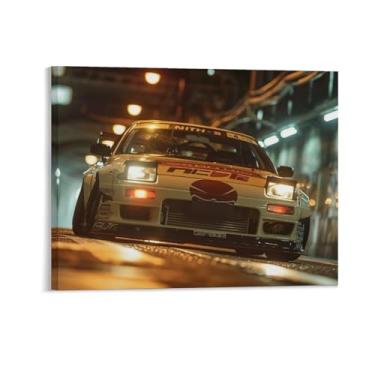 Imagem de HouLaiZhe Carro esportivo modificado S15 Jdm pôsteres de carro tela estética decoração de sala de parede impressões de parede sala de galeria decoração de parede para quarto sala de estar escritório