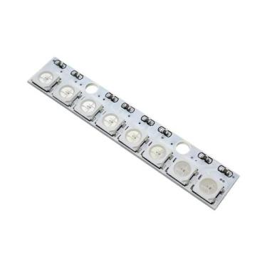 Imagem de Módulo De Painel De Luz LED RGB 8*1Bit 8 Bit 5V WS2812B WS2811 5050 Pa
