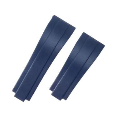 Imagem de Pulseira De Relógio De Silicone De Borracha De 20mm Para Homens, Ajust