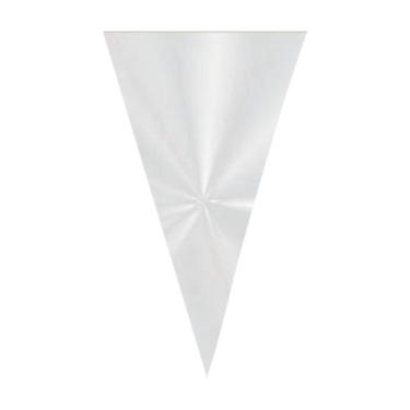 Imagem de 50 Saco Para Cone Trufado Lembrancinha 18x30cm - AAZ, Incolor
