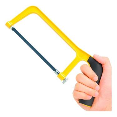 Imagem de Arco de Serra 6 Polegadas e 3 Laminas Extras para Serralheria e Reparo