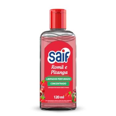 Imagem de Limpador Perfumado Concentrado Romã E Pitanga Saif 120Ml, Higienizador Concentrado Perfumado Odorizador De Ambiente, Vermelho, Frescor Vitalidade, Facilitando Sua Vida, Maximizando Toda Limpeza