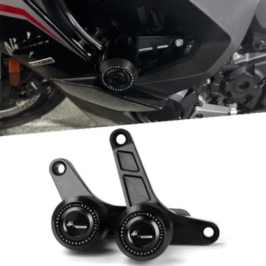 Imagem de Super Vici Ninja1100SX Frame Sliders Apto Para Ninja 1100SX 2025 | Ninja1100SX Falling Protect Crash Sliders Protect 2025 Ninja 1100SX Protetor de queda 2025 Ninja 1100SX Acessórios BK
