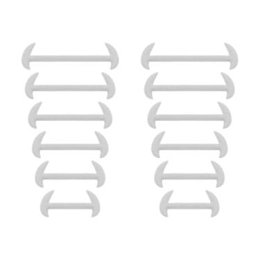 Imagem de Kit Cadarços de Silicone Elástico Social (Branco)