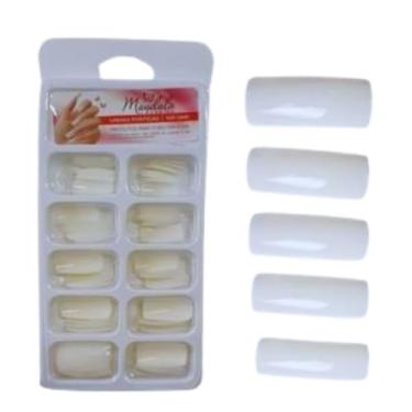 Imagem de MD UNHA POSTICA QUADRADA MEDIA 100UN UN304