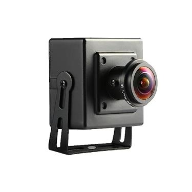 Imagem de REVODATA Mini câmera IP POE de áudio de 5 MP, microfone embutido, câmera de segurança interna, lente de 1,7 mm, ângulo de visão amplo de 180°, olho de peixe, visão remota P2P, câmera de áudio CCTV