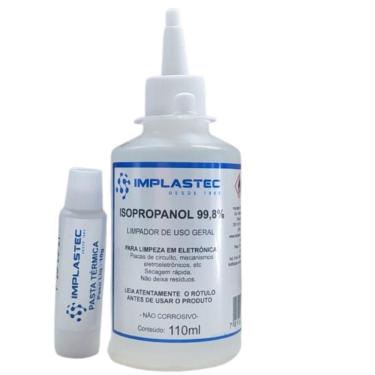Imagem de Kit Álcool Isopropilico 110 Ml - Pasta Termica 10G