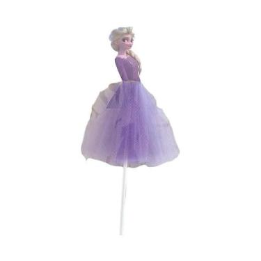 Imagem de Enfeites De Bolo Da Princesa Disney Frozen Para Chá De Bebê E Aniversá