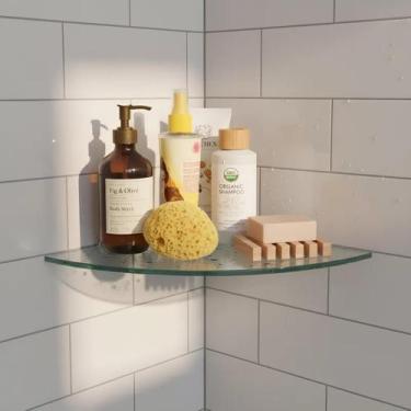 Imagem de Prateleira Porta Shampoo De Banheiro Cantoneira 20x20. - Belle Doce La