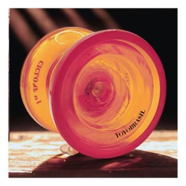 Imagem de Ioiô Profissional c/ Rolamento Yo-yo H1 Ciclone Brinquedo Retrô Cores 