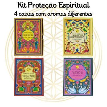 Imagem de KIT Com 4 CXs Defumadores Hindu SreeVani, KIT PROTEÇÃO ESPIRITUAL
